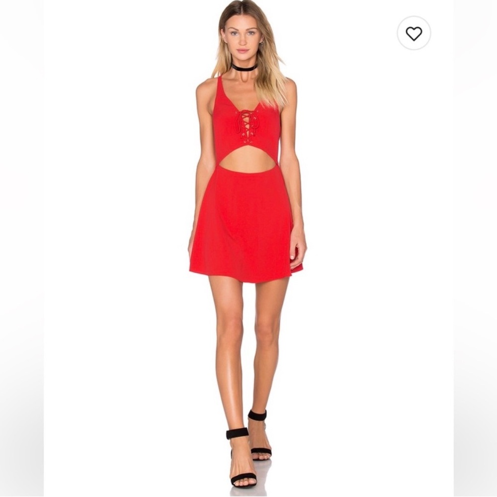 Revolve | NBD x Naven Twins | Beyond Love Lace-Up Mini Dress | Size: XS